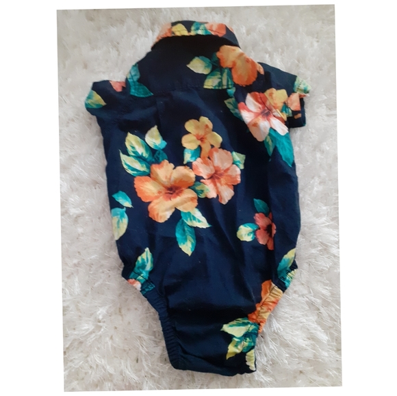 💙EUC BABY GAP ONESIE COLLARED SHIRT - Picture 2 of 4